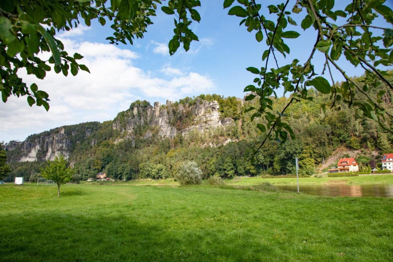 Traumhaftes Gaestehaus An Elberadweg Und Bastei Rathen Exterior foto