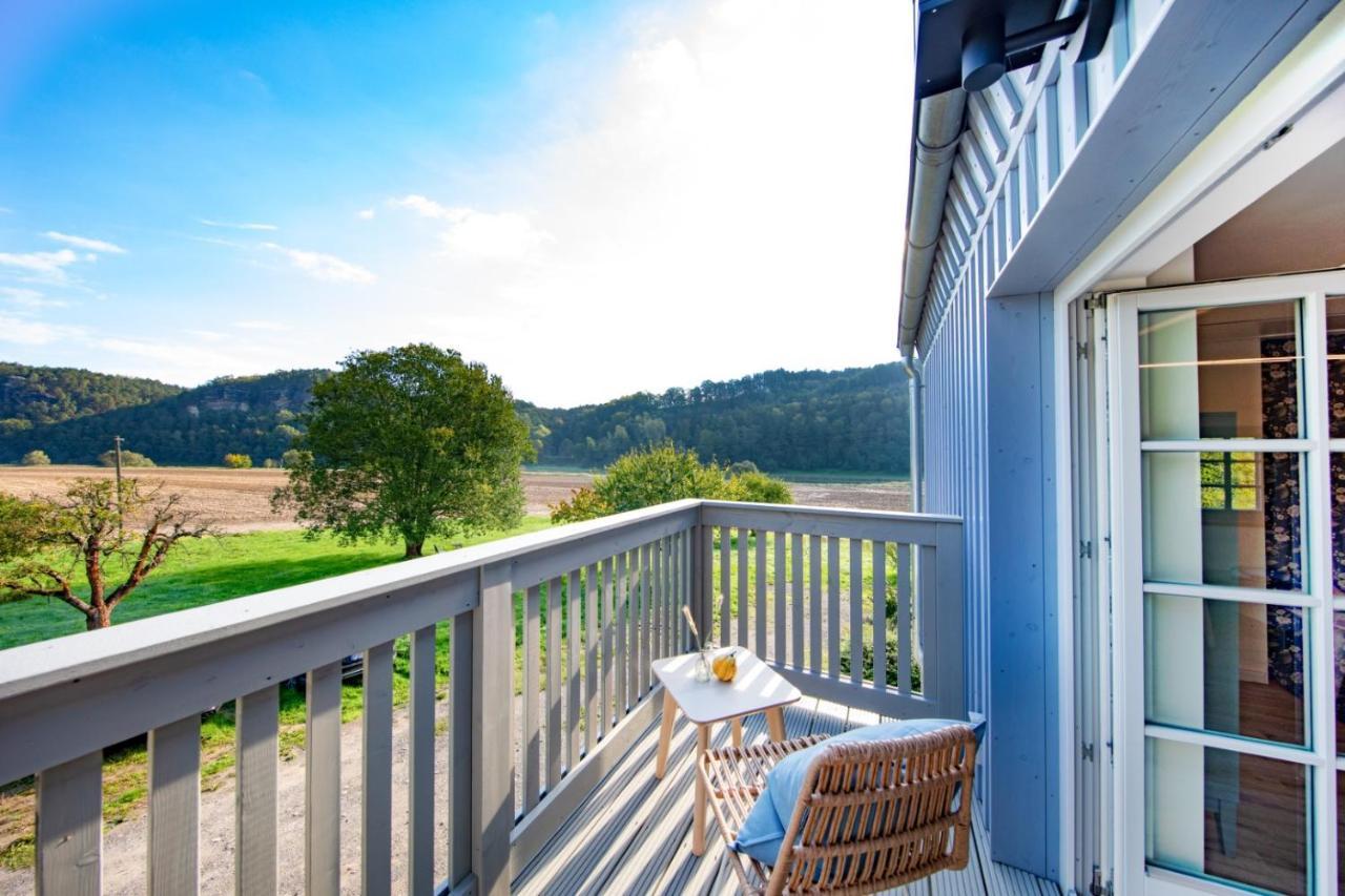 Traumhaftes Gaestehaus An Elberadweg Und Bastei Rathen Exterior foto